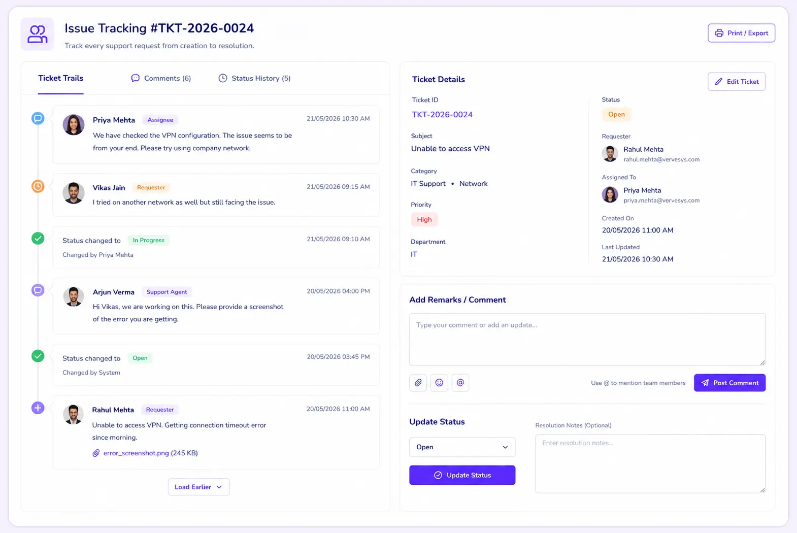 Issue Tracking